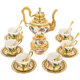 Сервиз чайный "Пионы" на 6 персон, Златоуст