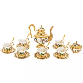 Сервиз чайный "Пионы" на 6 персон, Златоуст