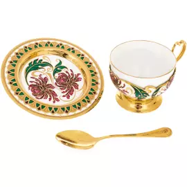 Сервиз чайный "Пионы" на 6 персон, Златоуст