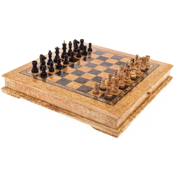 Karelian birch chess "Classic"