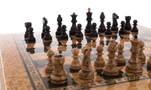 Karelian birch chess "Classic"