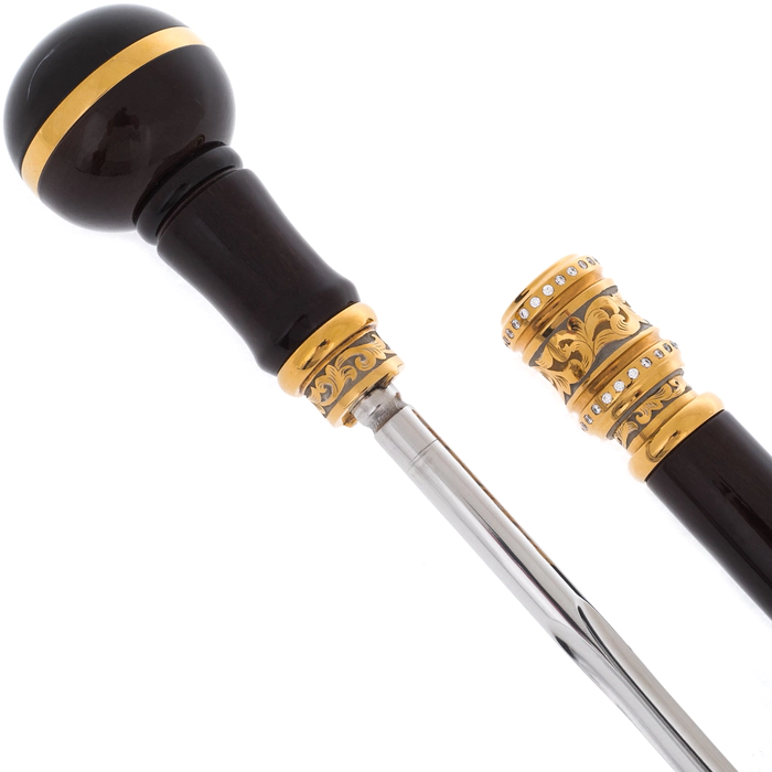 Cane with stiletto "Classic" Zlatoust
