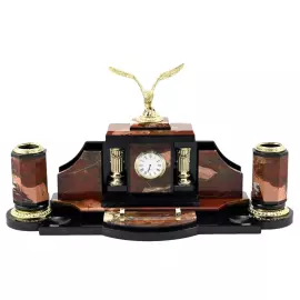 Настольный набор руководителя из яшмы "Античность. Орёл"