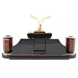 Настольный набор руководителя из яшмы "Античность. Орёл"