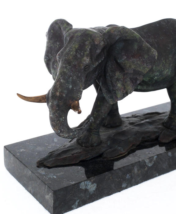 The author's bronze sculpture "Elephant"