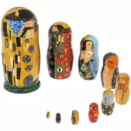 Matryoshka doll for 10 places "Klimt" (26 cm)