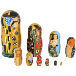 Matryoshka doll for 10 places "Klimt" (26 cm)