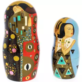 Matryoshka doll for 10 places "Klimt" (26 cm)