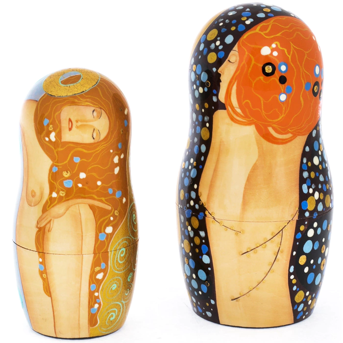 Matryoshka doll for 10 places "Klimt" (26 cm)