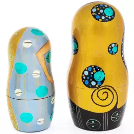 Matryoshka doll for 10 places "Klimt" (26 cm)