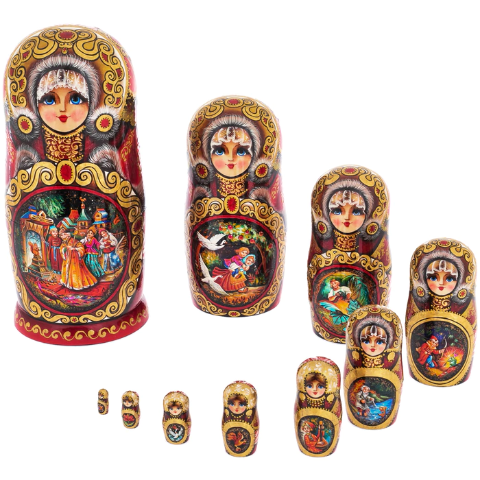 Matryoshka doll for 10 places "Fairy Tale" (26 cm)
