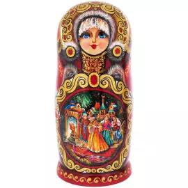 Матрешка на 10 мест "Сказка" 26 см