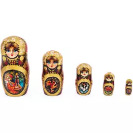 Матрешка на 10 мест "Сказка" 26 см