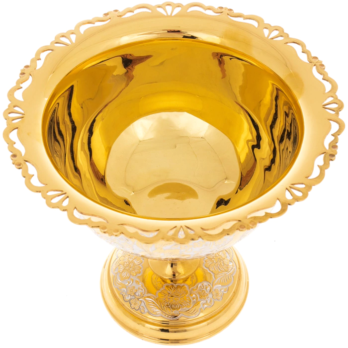 Candy bowl "Flowers" Zlatoust