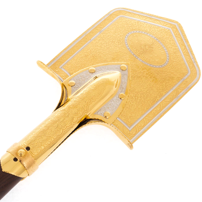 Sapper shovel decorated "For good luck" Zlatoust