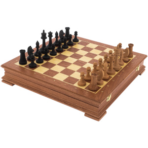A chess chest made of mahogany "Staunton"