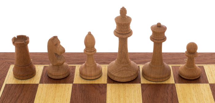 A chess chest made of mahogany "Staunton"