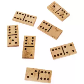Домино из карельской березы "Классика"