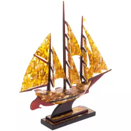 Souvenir of amber "Brigantine" small