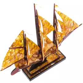 Souvenir of amber "Brigantine" small