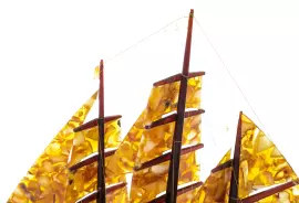 Souvenir of amber "Brigantine" small
