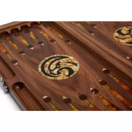 Нарды из янтаря "Сокол"