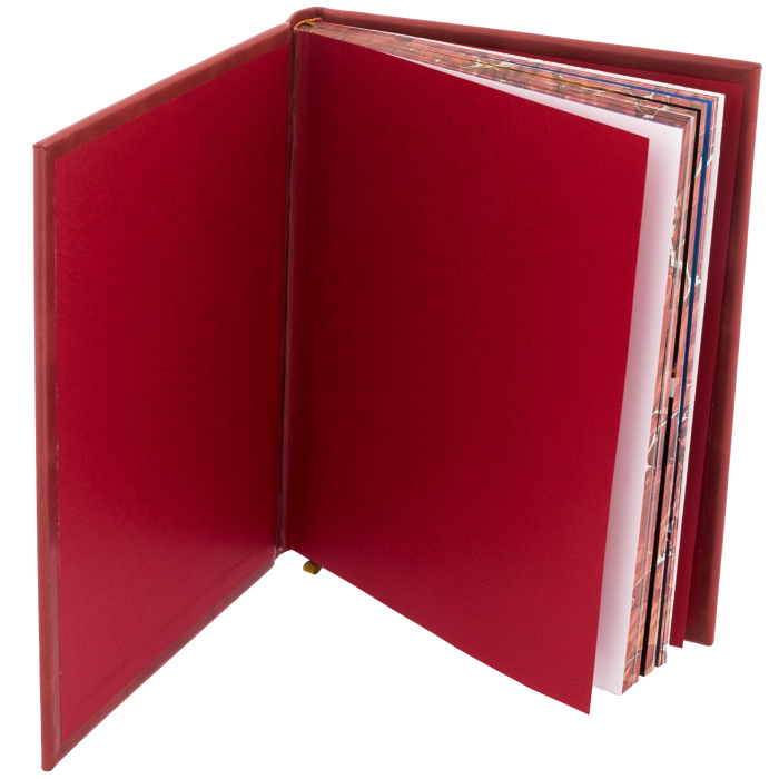 A leather-bound book "Moscow. History, architecture, art" in English