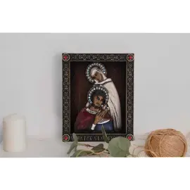 Икона из дерева "Пётр и Феврония" Икона из дерева "Пётр и Феврония"