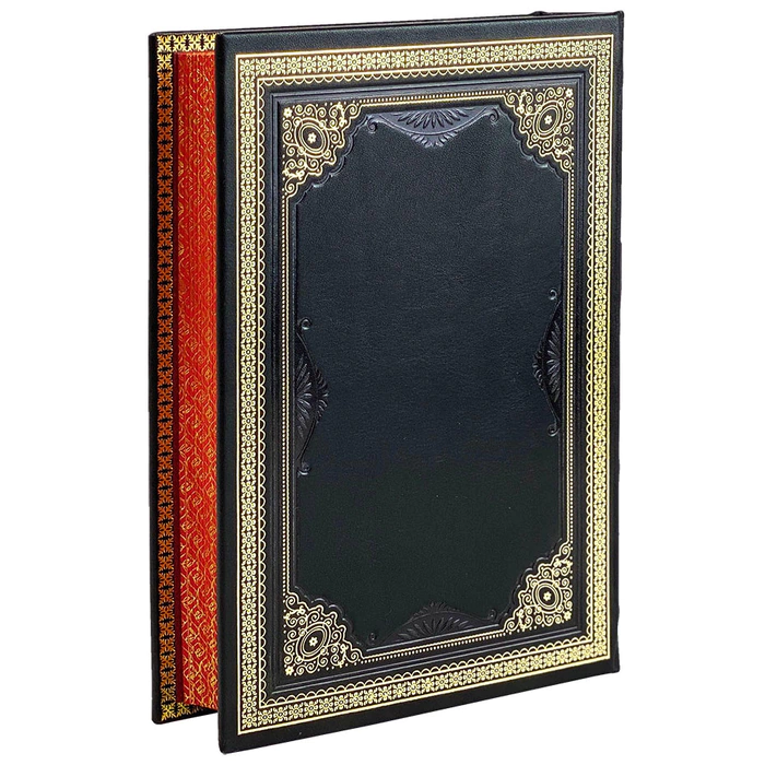 The leather-bound book by Robert Green "48 laws of power."