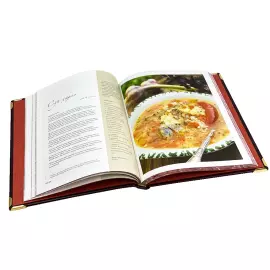 Книга в кожаном переплете "100 лучших блюд кавказской кухни"