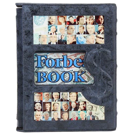 The leather-bound book "Forbes book. 10,000 thoughts and ideas from influential business leaders and management gurus"