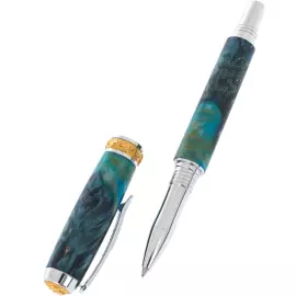 Roller handle made of tinted birch cap "Aaron"