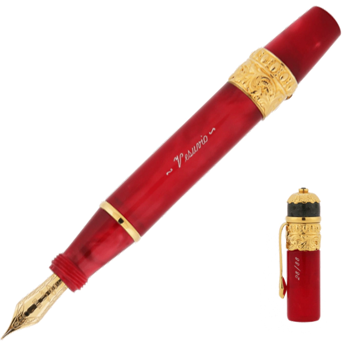Fountain pen "Vesuvius red (Vezuvio Red)"