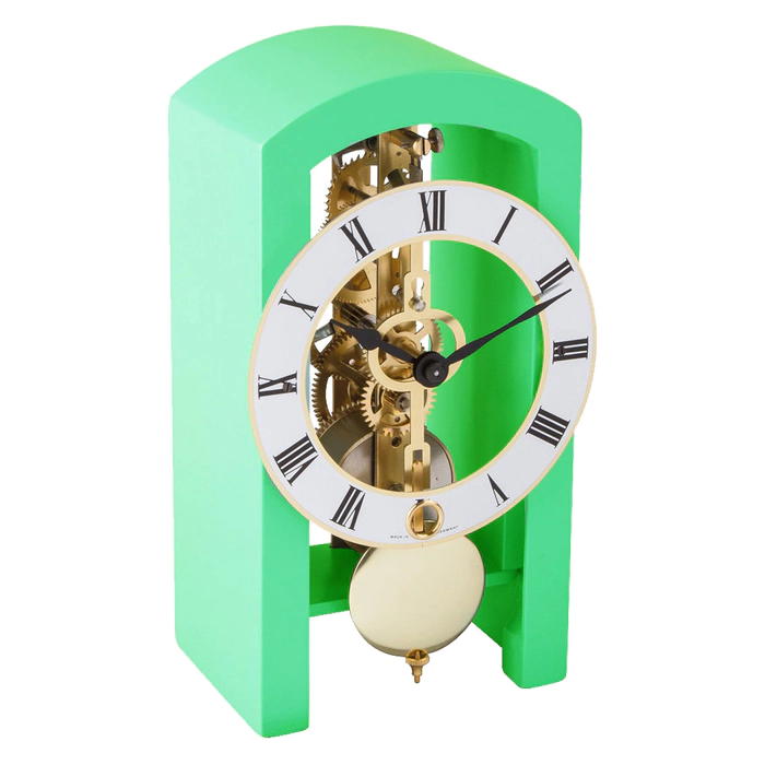 Hermle Green Table Clock