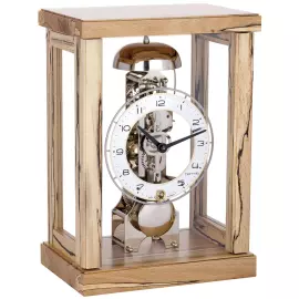 Hermle table clock, ice beech