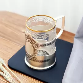 Silver cup holder "Branded"