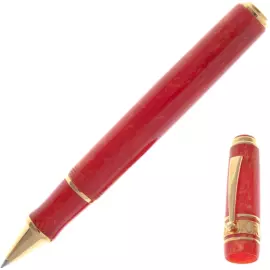 Ручка-роллер "Максима темно-красная с золотом (MAXIMA COLOUR DARKRED GOLD)"