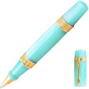 Ручка-роллер "Перла бирюзовая с золотом (PERLA TURQUOISE GOLD)"