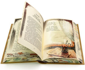 Leather-bound gift book "Twelve Chairs", I. Ilf and E. Petrov