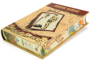 Gift book in leather cover "Golden calf", I. Ilf and E. Petrov