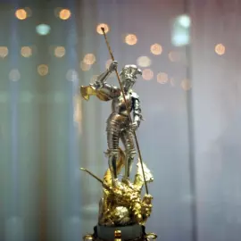 Exclusive Archangel Michael table clock