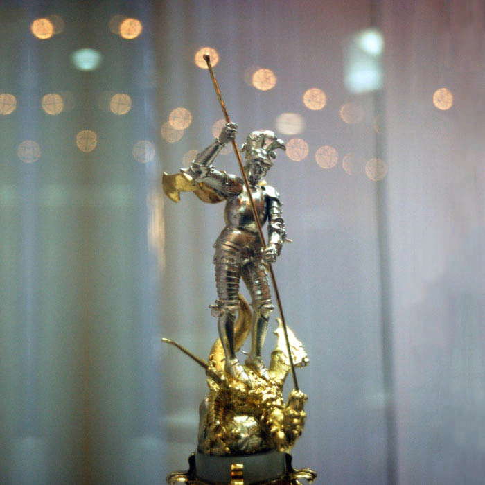 Exclusive Archangel Michael table clock