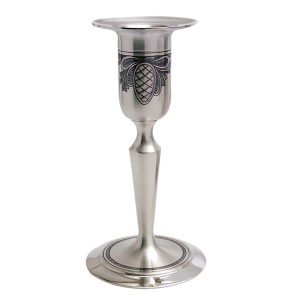 Silver candle holder "Cones"