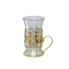 Серебряный подстаканник для армуда "Солнце Востока"