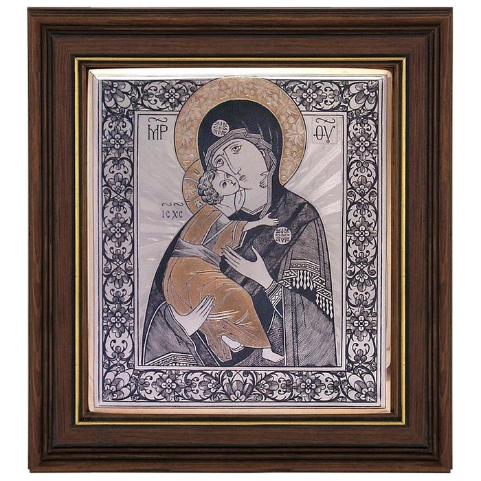 Silver icon "Vladimirskaya"