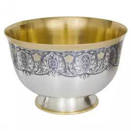 Серебряная ваза-салатница