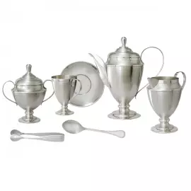 Кофейный набор из серебра "Элегант" на 1 персону