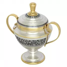 Серебряная сахарница