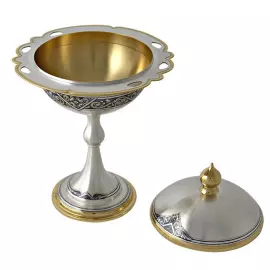 Серебряная сахарница