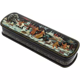 Пенал "Зима" Лукина, Палех